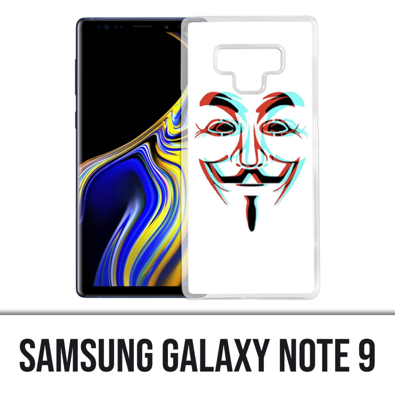 Coque Samsung Galaxy Note 9 - Anonymous 3D