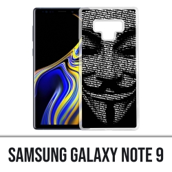 Coque Samsung Galaxy Note 9 - Anonymous