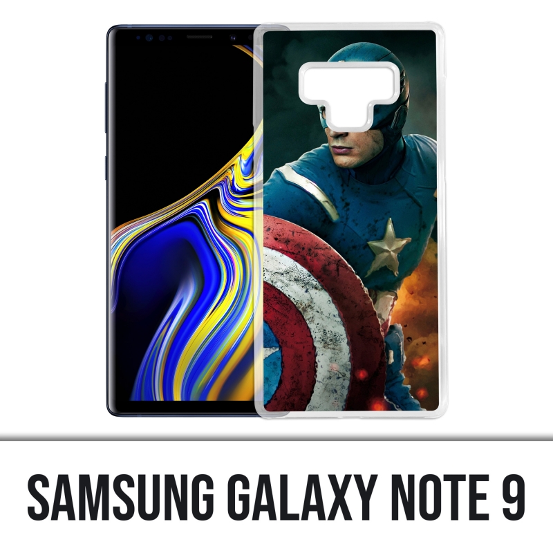 Coque Samsung Galaxy Note 9 - Captain America Comics Avengers