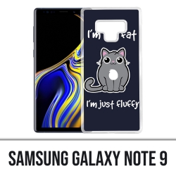 Coque Samsung Galaxy Note 9 - Chat Not Fat Just Fluffy