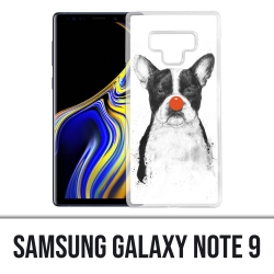 Coque Samsung Galaxy Note 9 - Chien Bouledogue Clown