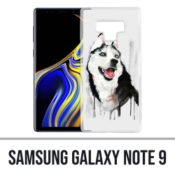 Samsung Galaxy Note 9 case - Husky Splash Dog