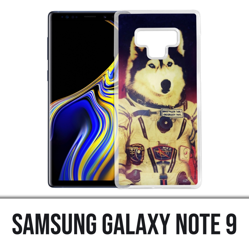 Coque Samsung Galaxy Note 9 - Chien Jusky Astronaute