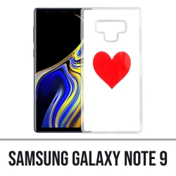 Coque Samsung Galaxy Note 9 - Coeur Rouge