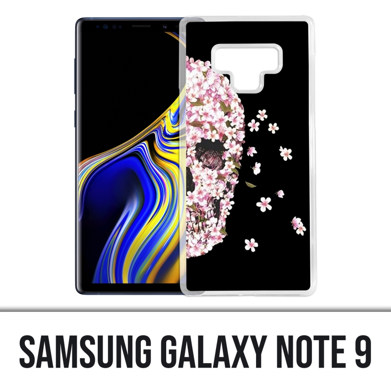 Samsung Galaxy Note 9 case - Skull Flowers