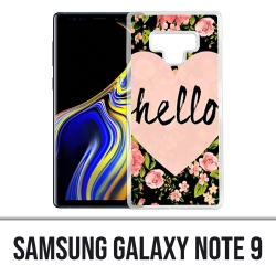 Coque Samsung Galaxy Note 9 - Hello Coeur Rose