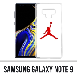 Coque Samsung Galaxy Note 9 - Jordan Basketball Logo Blanc