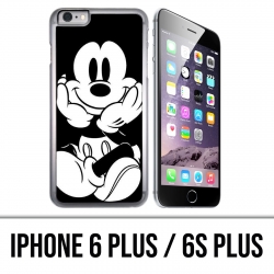 Funda para iPhone 6 Plus / 6S Plus - Mickey en blanco y negro