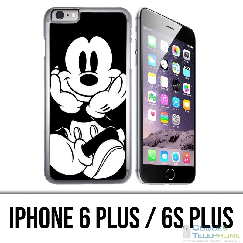 Custodia per iPhone 6 Plus / 6S Plus - Topolino in bianco e nero
