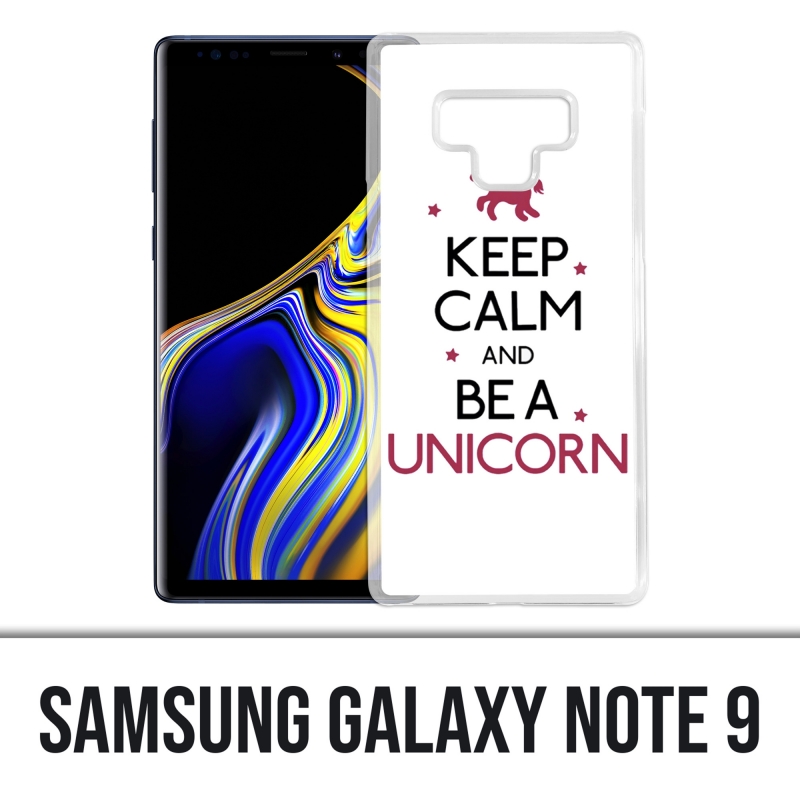 Coque Samsung Galaxy Note 9 - Keep Calm Unicorn Licorne