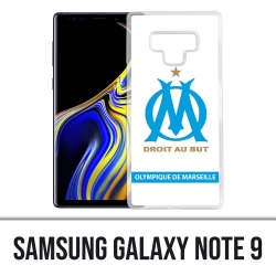 Coque Samsung Galaxy Note 9 - Logo Om Marseille Blanc
