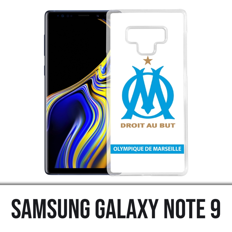 Custodia Samsung Galaxy Note 9 - Om Marseille Logo bianco