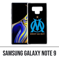 Coque Samsung Galaxy Note 9 - Logo Om Marseille Noir
