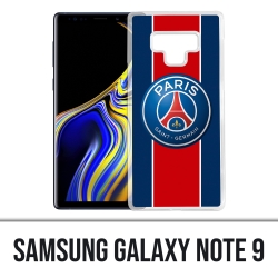 Coque Samsung Galaxy Note 9 - Logo Psg New Bande Rouge