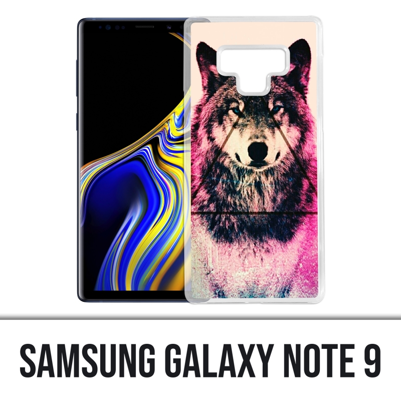 Coque Samsung Galaxy Note 9 - Loup Triangle