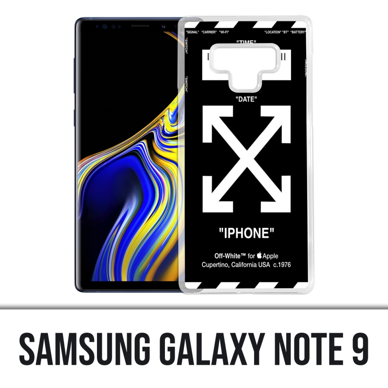 Samsung Galaxy Note 9 case - Off White Black