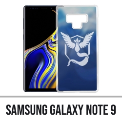 Coque Samsung Galaxy Note 9 - Pokémon Go Team Bleue Grunge
