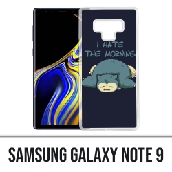 Samsung Galaxy Note 9 case - Pokémon Ronflex Hate Morning