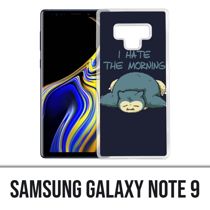 Funda Samsung Galaxy Note 9 - Pokémon Ronflex Hate Morning