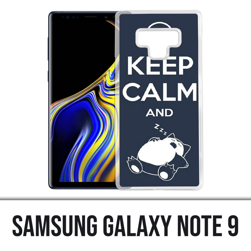 Funda Samsung Galaxy Note 9 - Pokémon Ronflex Mantenga la calma