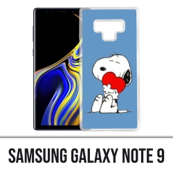 Coque Samsung Galaxy Note 9 - Snoopy Coeur