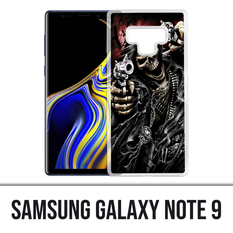 Coque Samsung Galaxy Note 9 - Tete Mort Pistolet