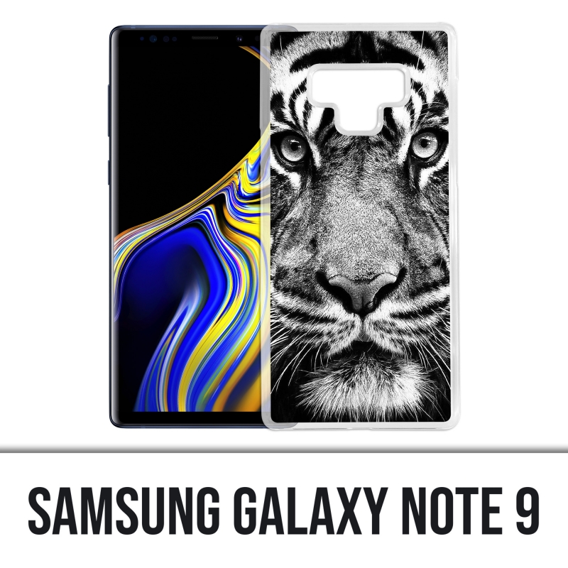 Coque Samsung Galaxy Note 9 - Tigre Noir Et Blanc