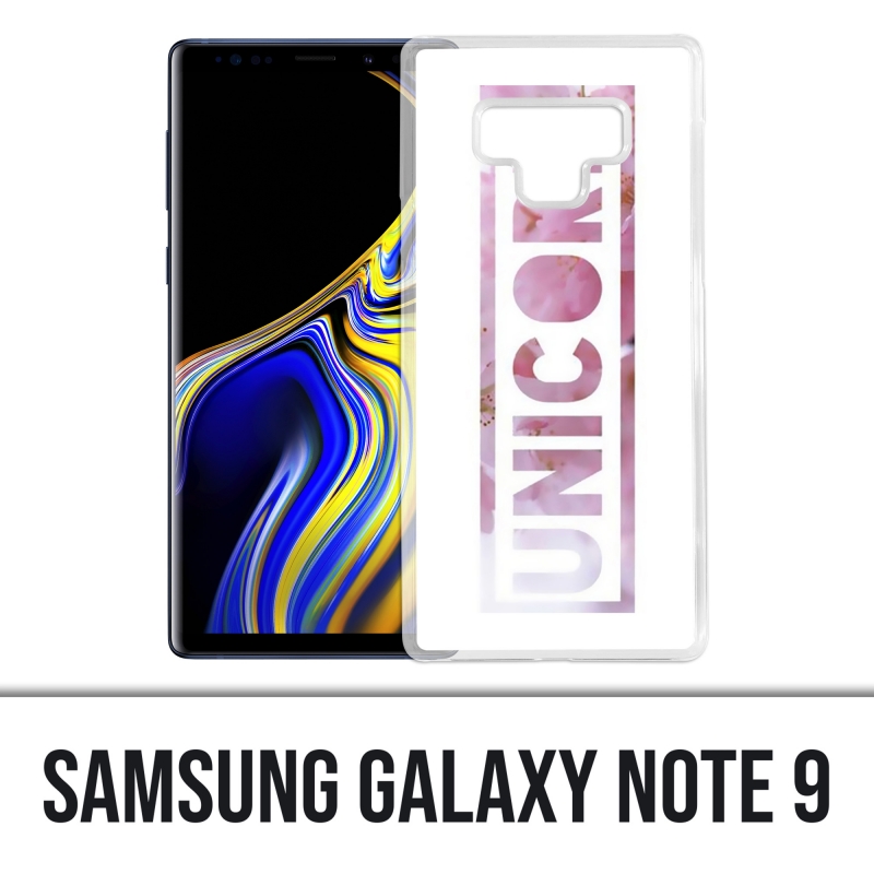 Custodia Samsung Galaxy Note 9 - Unicorn Flowers Unicorn