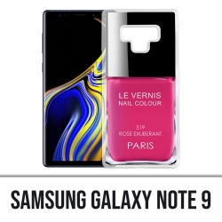 Coque Samsung Galaxy Note 9 - Vernis Paris Rose