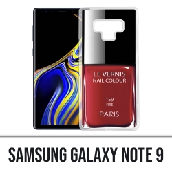 Coque Samsung Galaxy Note 9 - Vernis Paris Rouge