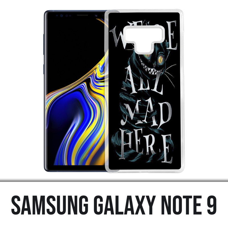 Coque Samsung Galaxy Note 9 - Were All Mad Here Alice Au Pays Des Merveilles