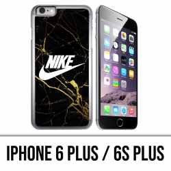 Coque iPhone 6 PLUS / 6S PLUS - Nike Logo Gold Marbre