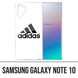 Custodia Samsung Galaxy Note 10 - Logo Adidas bianco