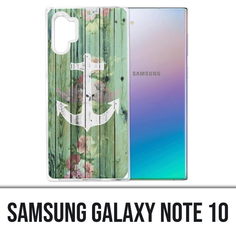 Samsung Galaxy Note 10 case - Marine Wood Anchor
