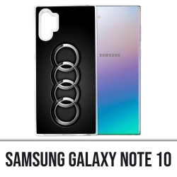 Coque Samsung Galaxy Note 10 - Audi Logo Métal