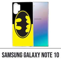 Coque Samsung Galaxy Note 10 - Batman Logo Classic Jaune Noir