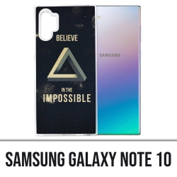Coque Samsung Galaxy Note 10 - Believe Impossible