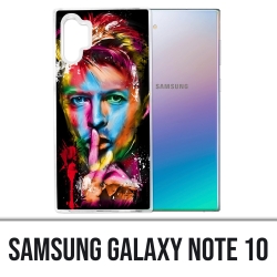 Samsung Galaxy Note 10 Hülle - Mehrfarbiger Bowie