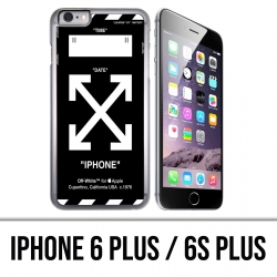 Funda para iPhone 6 Plus / 6S Plus - Blanco roto Negro
