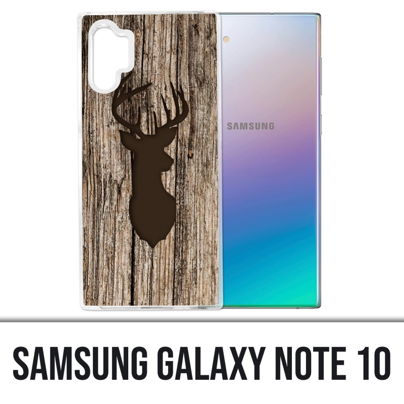 Coque Samsung Galaxy Note 10 - Cerf Bois
