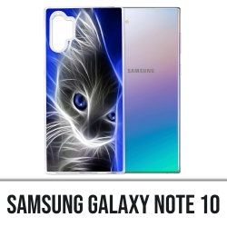 Coque Samsung Galaxy Note 10 - Chat Blue Eyes