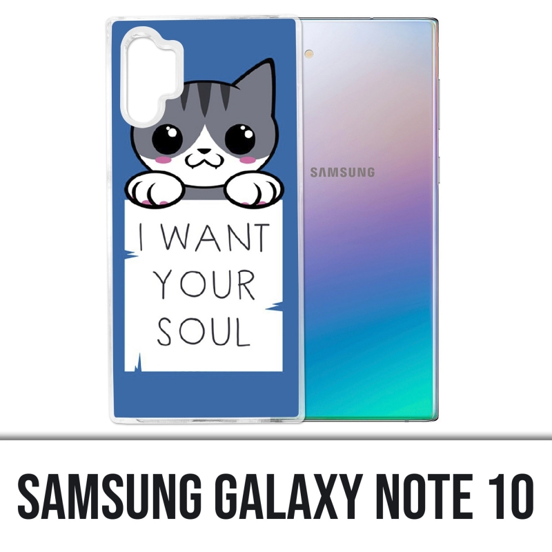 Coque Samsung Galaxy Note 10 - Chat I Want Your Soul