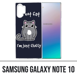 Coque Samsung Galaxy Note 10 - Chat Not Fat Just Fluffy