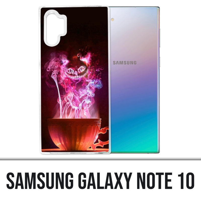 Coque Samsung Galaxy Note 10 - Chat Tasse Alice Au Pays Des Merveilles