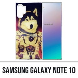 Coque Samsung Galaxy Note 10 - Chien Jusky Astronaute