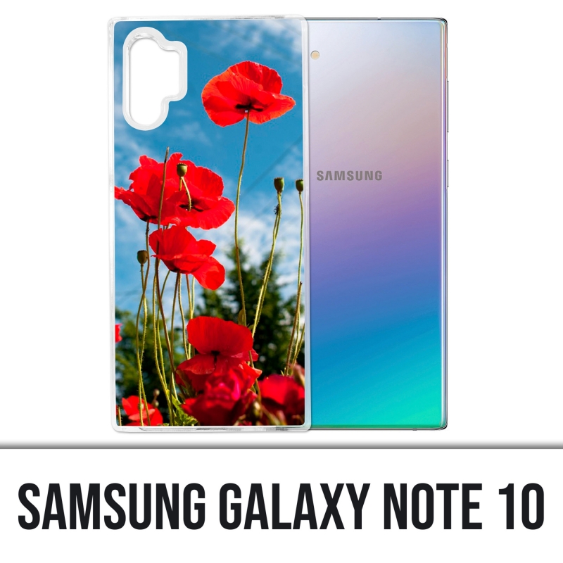 Coque Samsung Galaxy Note 10 - Coquelicots 1