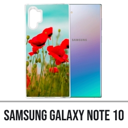 Coque Samsung Galaxy Note 10 - Coquelicots 2