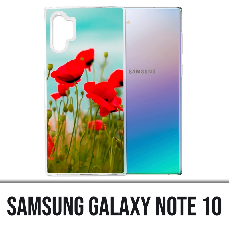 Coque Samsung Galaxy Note 10 - Coquelicots 2