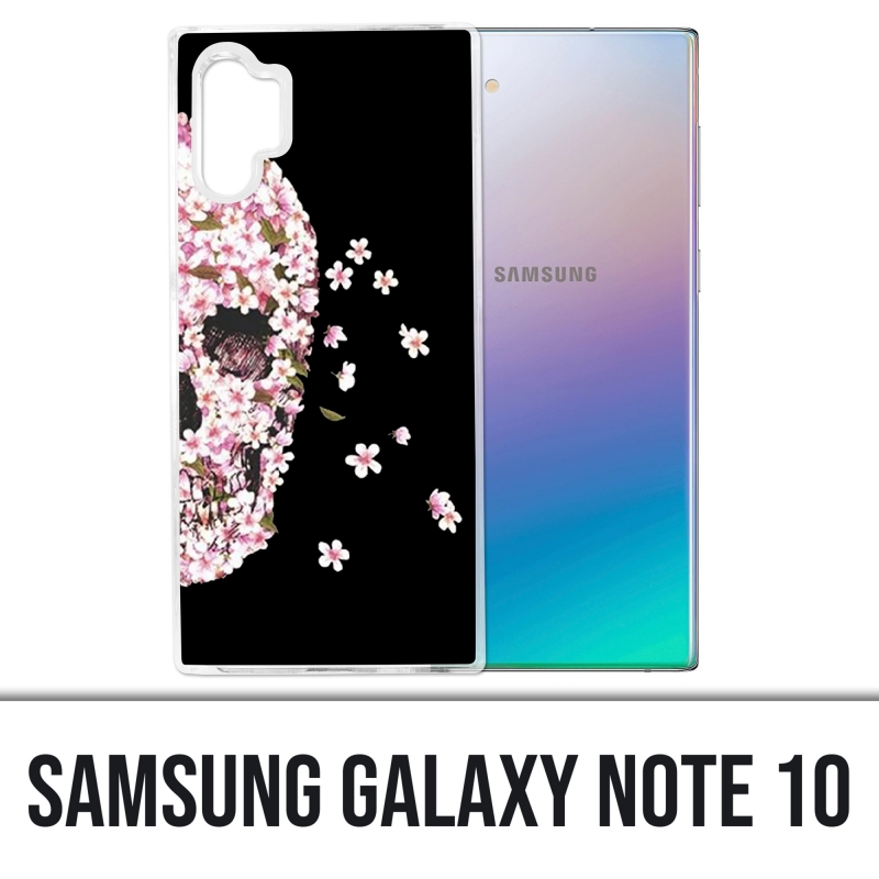 Samsung Galaxy Note 10 Case - Blumenschädel