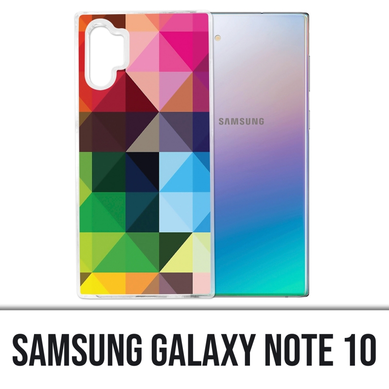 Samsung Galaxy Note 10 Hülle - Mehrfarbige Würfel